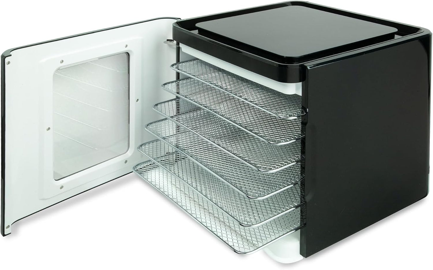 Nebula Lebensmittel Dörrgerät Mit 6 Edelstahlschalen | LED-Touch-Control-Design, Einstellbare Digitale Temperatur 35-70 °C & 48-Stunden-Timer | 400W | Dörrgerät Für Obst, Gemüse, Fleisch Und Mehr